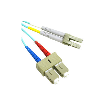 QSeries 50/125 10G Laser Optimized Multimode LC-SC Duplex Fiber Cable