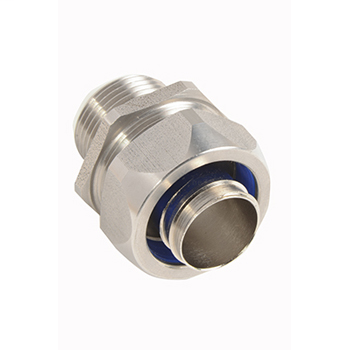 Stainless Steel Cord Grip, 3/8" Straight, .37-.43 OD Range