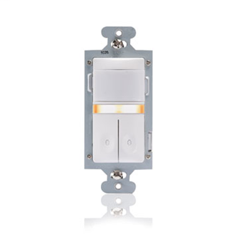 PIR Dual Relay Wall Switch Vacancy Sensor with Nightlight