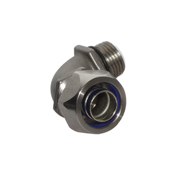 Stainless Steel Liquid-Tight Connector, 3/4" 90-Degree
