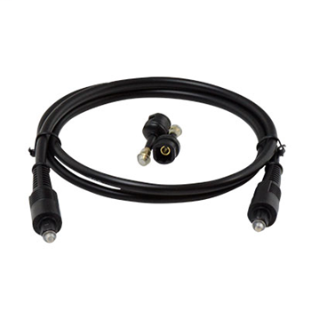 Product image for Pass & Seymour AC2403-BK Toslink Audio Cable w/ Mini-Adapters (3 ft)