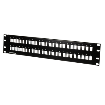 TechChoice Flush Mount Flat Patch Panel Kit 48 Port unloaded