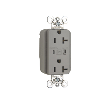 PlugTail® Extra Heavy-Duty Surge Protective Duplex Receptacle, Gray
