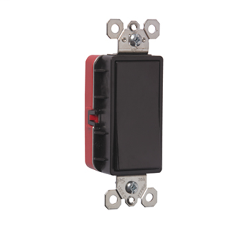PlugTail® Single Pole 20 Amp Decorator Switch, Brown