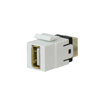 Product image for OnQ WP1221WH USB 2.0 A/B COUPLER IN