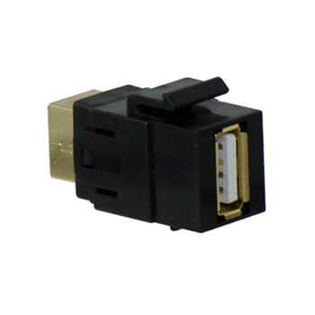 Product image for OnQ WP1221BK USB 2.0 A/B COUPLER IN