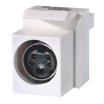 Keystone S-Video-to-110 Termination, White