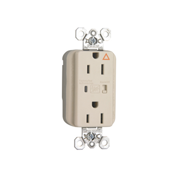 PlugTail® Isolated Ground Surge Protective Duplex Receptacle, Light Almond