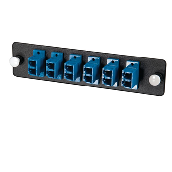 Q-Series™ 12-Strand, LC Duplex, PB Insert, MM/SM, Blue LC Adapter Panel