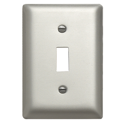 Pass & Seymour SA1 1Gang Wall Plate, Toggle, Standard - Aluminum