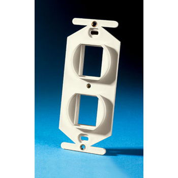TracJack 106-Type Frame, two-port, Wiremold Ivory