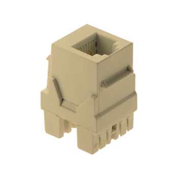 WP3425-IV - 6P6C Keystone Connector, Ivory