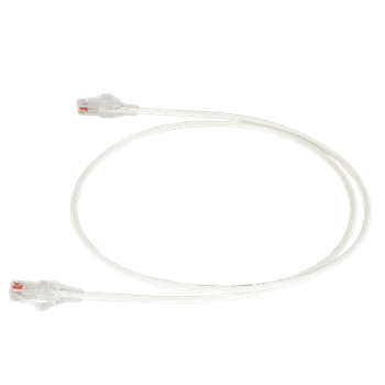 EZ Patch, 28awg RDC C6 cord 9FT, White, 70 pcs