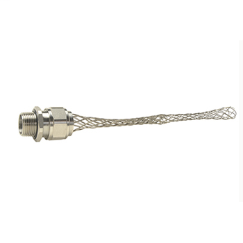 Stainless Steel Strain Relief Cord Grip, 3/4" Straight, .62-.75 OD Range
