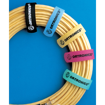 Color-Coded Cable Management Straps, 12 L x .625" W, black