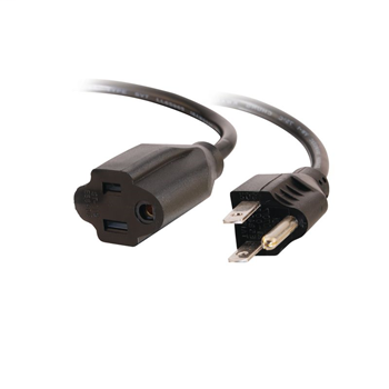 6ft 18 AWG Outlet Saver Power Extension Cord (NEMA 5-15P to NEMA 5-15R)