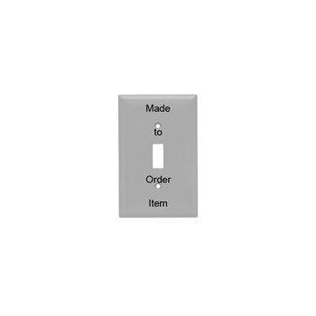 Narrow Metal Toggle Switch Wall Plate