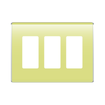 3-Gang Studio Wall Plate, Aloe