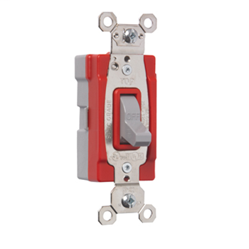 PlugTail® Single Pole 20 amp Toggle Switch, Gray