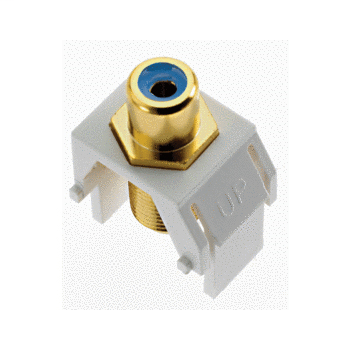 Blue RCA to F-Connector, White