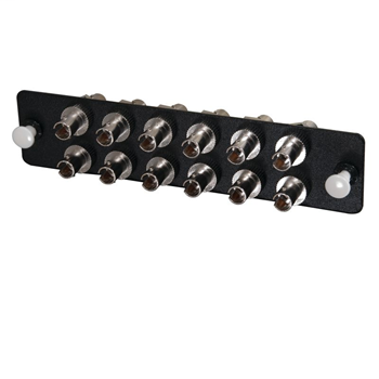 Q-Series™ 12-Strand, ST, PB Insert MM/SM ST Adapter Panel