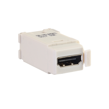 High Density Jack HDMI Coupler, Fog White