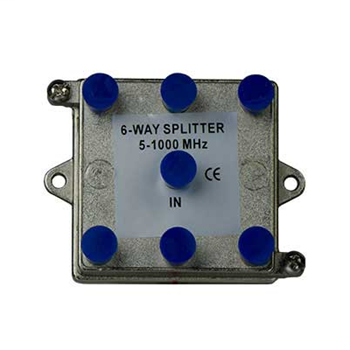 6-Way Vertical Coax Splitter (1 GHz)