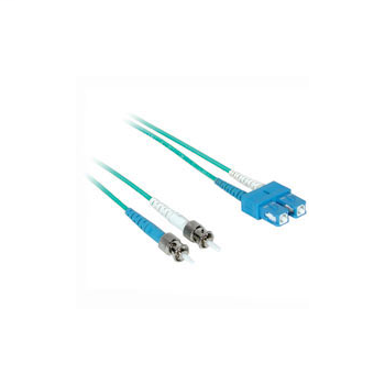 QSeries 50/125 10G Laser Optimized Multimode SC-ST Duplex Fiber Cable - Plenum-Rated