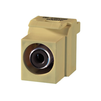 Product image for KEYSTONE RCA BLACK FEED THRU IV (M10)