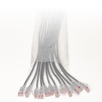 3ft EZ Patch™ Flat Pack Reduced Diameter Cat6, (12 Pack) - Grey