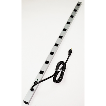 CabinetMate Plug-In Outlet Center Unit / 120V/20A/48" long/10 O/L /15' cord/Twist Lock Plug