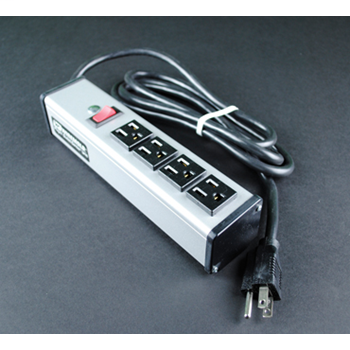 Plug-In Outlet Center Unit / 120V/15A/4 O/L /lighted switch/6' cord