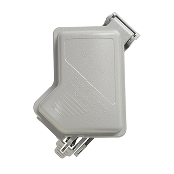 Product image for Pass & Seymour WIUCED10GL Extra Heavy-Duty While-In-Use Weatherproof Cover, 1 Gang - Gray