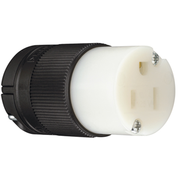 Clamp-Lock™ Straight Blade Connector, Black & White