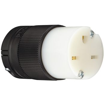 Clamp-Lock™ Straight Blade Connector, Black & White
