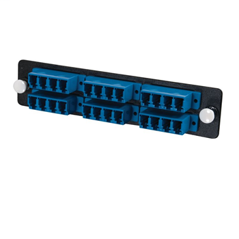 Q-Series™ 24-Strand, LC Quad, PB Insert, MM/SM, Blue LC Adapter Panel