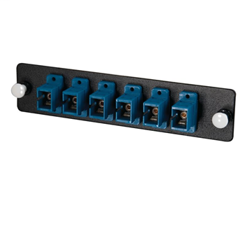 Q-Series™ 6-Strand, SC, PB Insert, MM/SM, Blue SC Adapter Panel