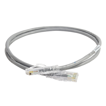 28awg Reduced diameter C6A/10G channel cord Gray 20FT