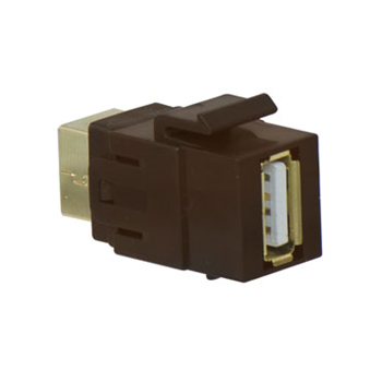 Product image for OnQ WP1221BR USB 2.0 A/B COUPLER IN