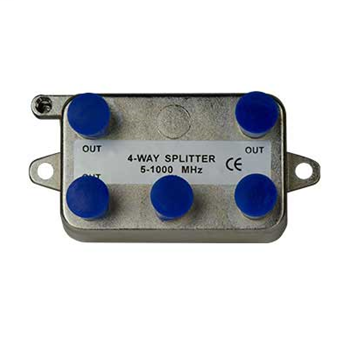 Product image for OnQ VM0104 4 WAY 1GHZ SPLITTER