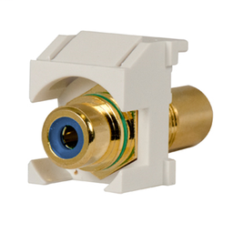PASS KSRCABEW RCA/RCA BLUE COUPLER INSERT - WHT