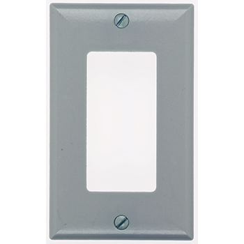 Product image for Pass & Seymour SP26-GRY 1Gang Wall Plate, Decorator, Standard - Gray