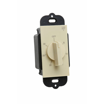 Wall Box Decorator Rotary Timer, Ivory