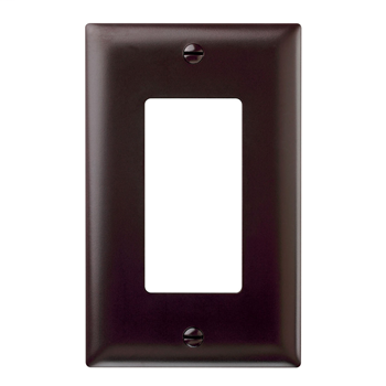 Wattstopper TP26 1-Gang 1-Decorator Brown Nylon Standard Unbreakable Wallplate Wattstopper TP26 1-Gang 1-Decorator Brown Nylon Standard Unbreakable Wallplate