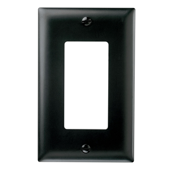 Pass & Seymour TP26-BK 1-Gang 1-Decorator Black Nylon Standard Unbreakable Wallplate Pass & Seymour TP26-BK 1-Gang 1-Decorator Black Nylon Standard Unbreakable Wallplate