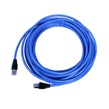 PowerWise Cat5E solid cord Riser PVC, double ended 10ft, blue
