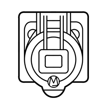 Product image for P&S 53633 SPLPRF SURF RECPT 3P4W 63