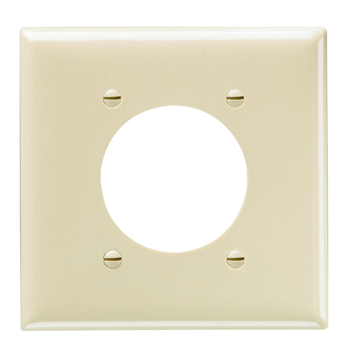 Product image for Pass & Seymour SP703 2Gang Wall Plate, Power Outlet Receptacle, 2.1563" Hole, Standard - Brown