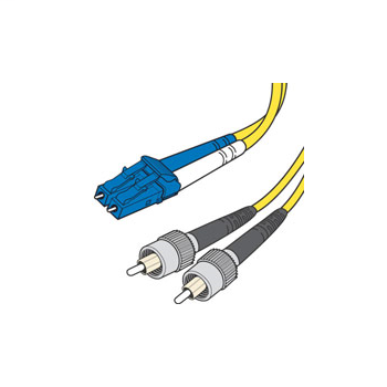 QSeries 9/125 Single-mode LC-FC Duplex Fiber Cable - Plenum-Rated