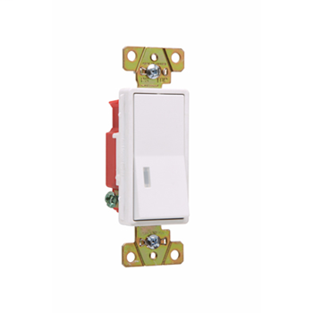 Pass & Seymour 2625-W 20 Amp 120 VAC 1-Pole White Polycarbonate Screw Mounting Illuminated Rocker Decorator Switch Pass & Seymour 2625-W 20 Amp 120 VAC 1-Pole White Polycarbonate Screw Mounting Illuminated Rocker Decorator Switch